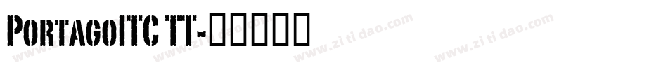 PortagoITC TT字体转换
